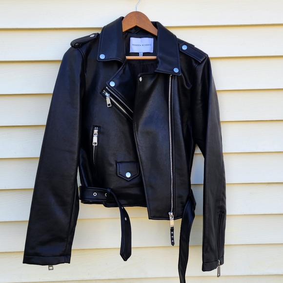 Rebecca Minkoff black leather moto jacket - Picture 12 of 14